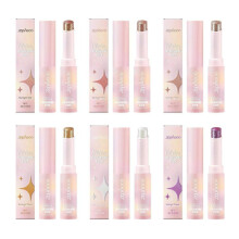 6 Colors Crystal Jelly Glaze Sticks, Eye Shadow Stick Eyeliner Brightener Pencil Crayon Easy to Blend Long Lasting Shimmer Eyeshadow