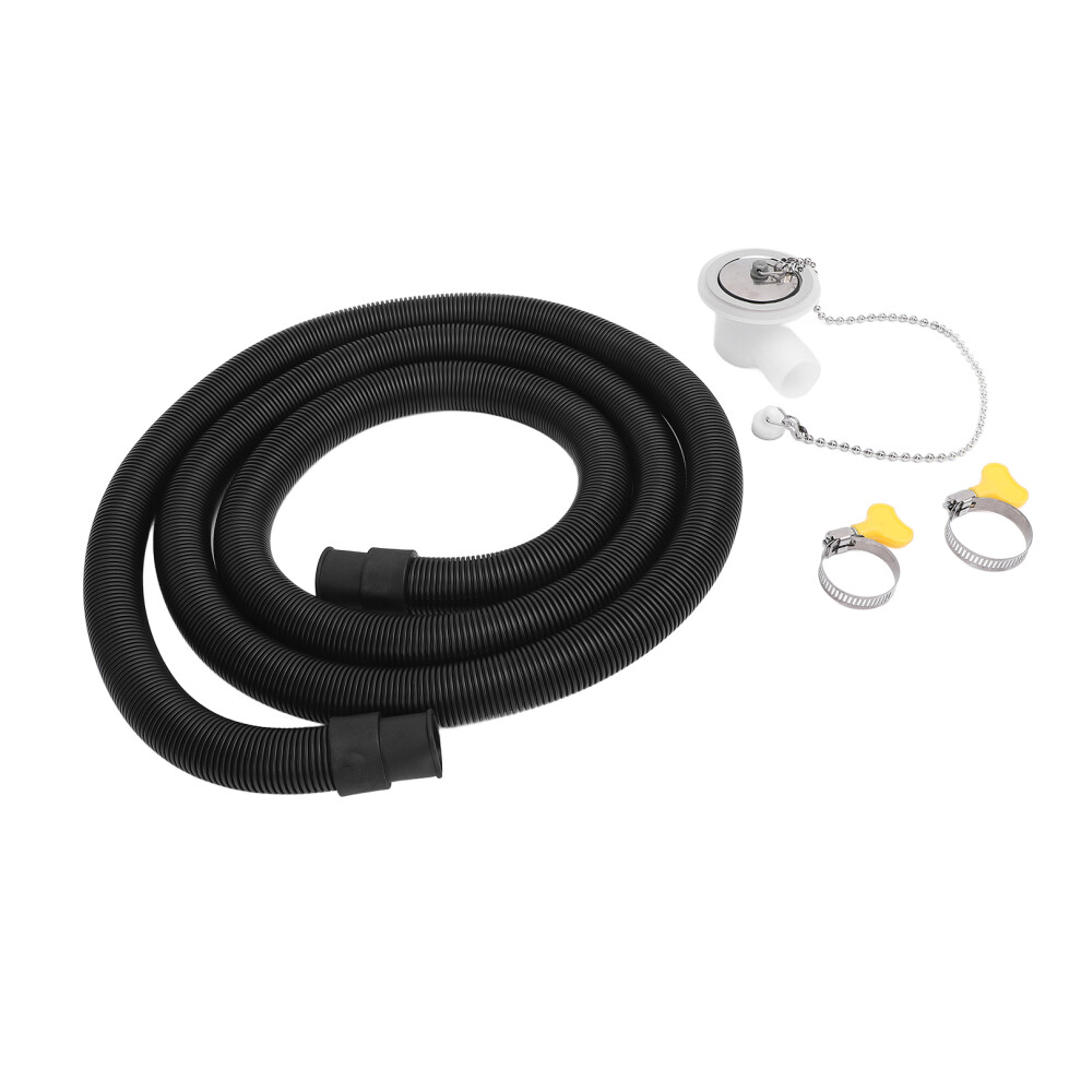 Rv Yacht Sink Drain Hose: Stainless Leak-Proof Right Angle Adapter Kit 5091346366931