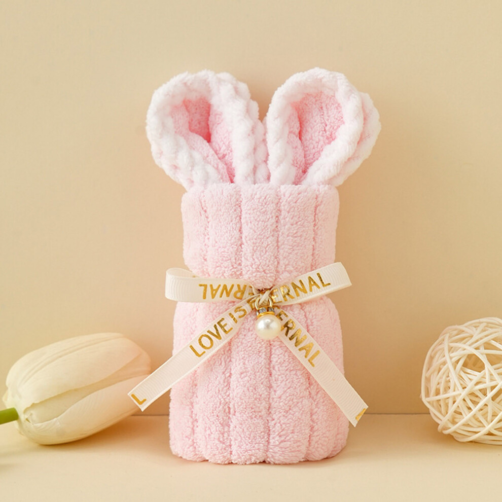 (Pink) Little Handheld Gift Children's Towel Pink
