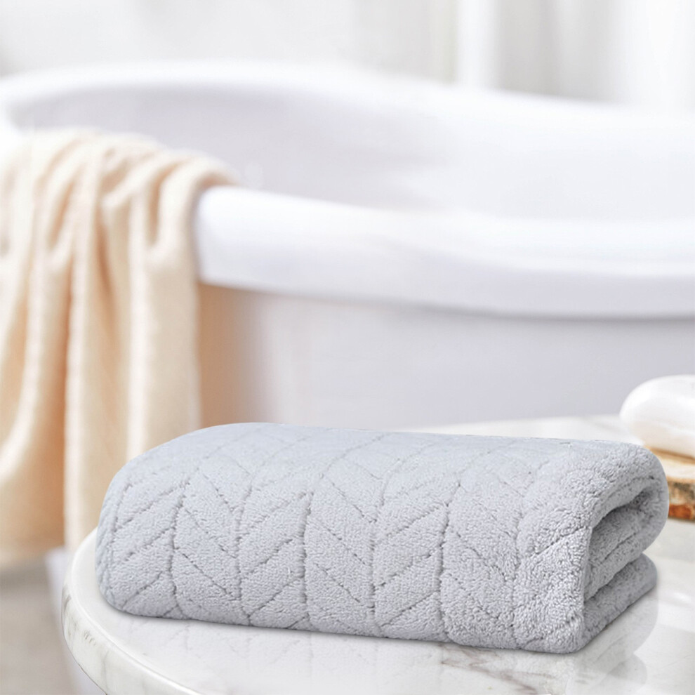 (Multi-color) Corals Velvet Towel Adult Household Daily Absorbent Dry Hair Towel Hair Don't Fall Towel Bath Towel Beach Towel Wheats Ear Towel-image-OPC-PKBP6WN-NEW