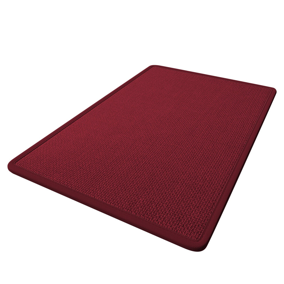 (Red) Bathroom Floor Mat Toilet Absorbent Mat Toilet Door Slip Mat Toilet Door Mat Drying Carpet 4651941574127