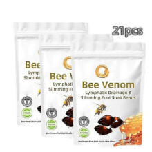 (3packs) 7/14/21PCS Diapason Bee Venom Lymphatic Drainage & Slimming Foot Soak Beads, Relief Relax