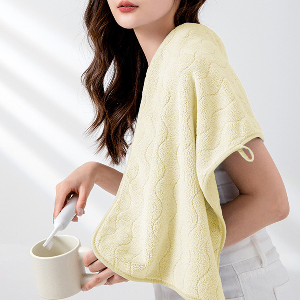 (Yellow) Bath Towels For Bathroom Thick Soft Absorbent Towel Household Wash Face Gift Towel-image-OPC-PKBP8H6-NEW