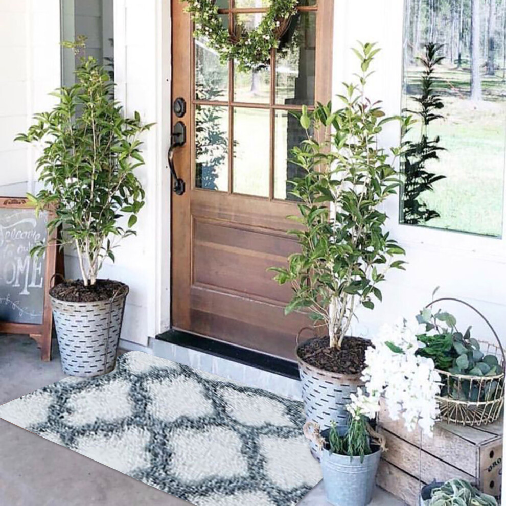 (White) Soft Rugs Anti-Skid Area Rug Dining Room Home Bedroom Carpet Floor 4651941575483