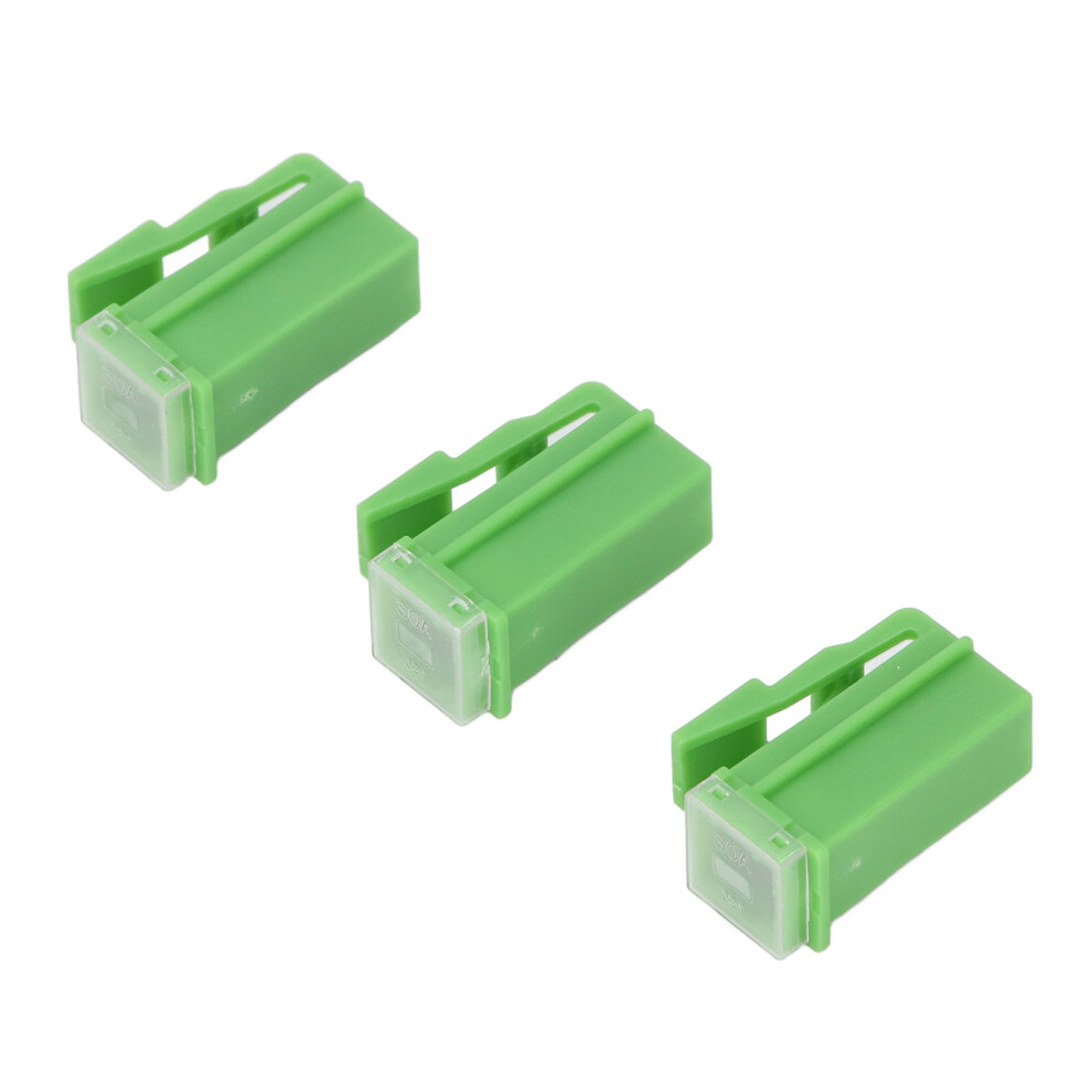 10Pcs 30A 32V Push-In Fast Blow Car Fuses With Locking Piece 7891346367840