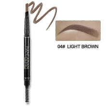(04 light brown164) Natural Makeup Double Head Super Fine Eyebrow Pencil Waterproof Lasting Eyes Black Brown Make Rotatable Up Pen TSLM1