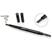 (08 Medium coffee168) Natural Makeup Double Head Super Fine Eyebrow Pencil Waterproof Lasting Eyes Black Brown Make Rotatable Up Pen TSLM1