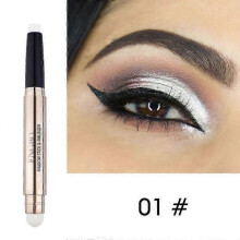 (01)Double-head Cream Eye Shadow Pen Eyeshadow Pencil Shimmer Eyeshadow Stick AU+