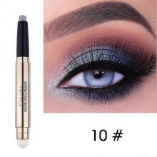 (10)Double-head Cream Eye Shadow Pen Eyeshadow Pencil Shimmer Eyeshadow Stick AU+