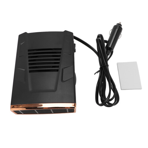 12V Car Heater Defroster 200W Fast Windshield Defogger Black Gold 1