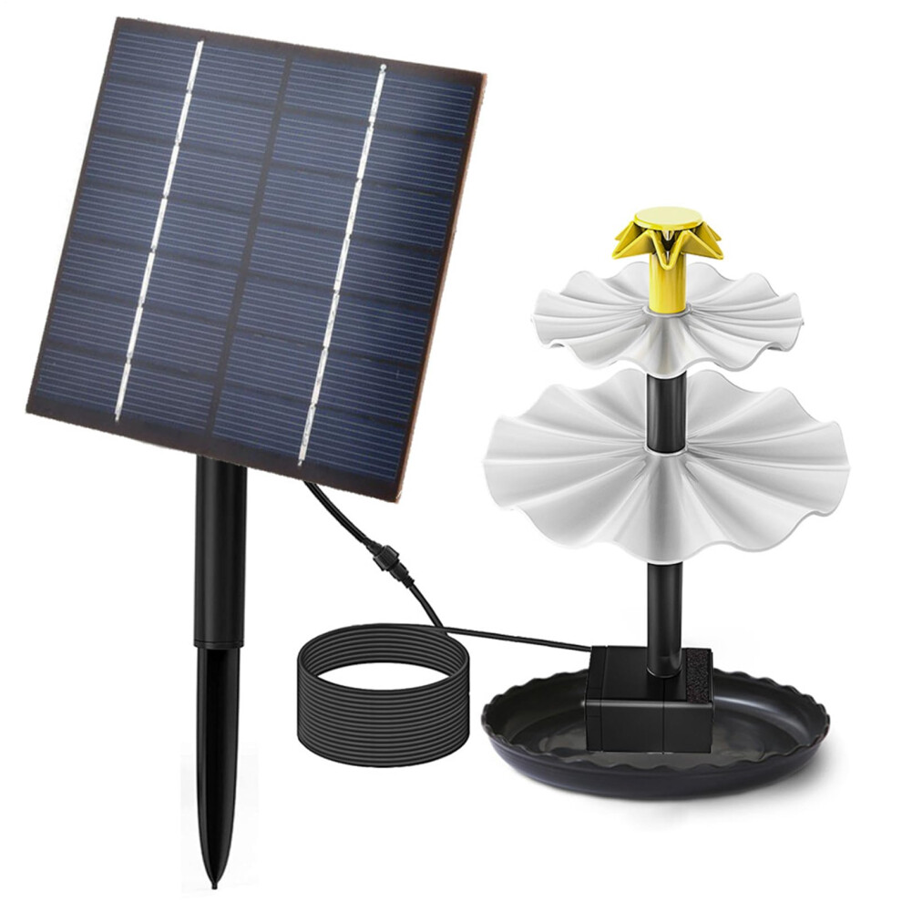 Solar Fountain Pump For Bird Bath And Garden Pond, 4W Solar Water Pump With Maximum Energy Efficiency For Outdoor Use 6038364095978