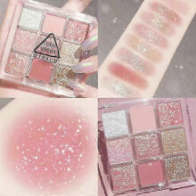 (A491) Fashion New Arrival Charming Eyeshadow Palette 9 Color Make Up Palette Matte Shimmer Glitter Eye Shadow Beauty Cosmetics Tools
