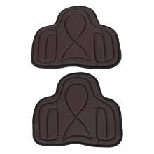 Brown PU Leather Western Saddle Pad, Shock Absorbing, Breathable, Close Fit