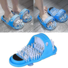 Shower Foot Scrubber Cleaner Bathroom Shower No Bending Feet Brush Foot Cleaning Bristle Slipper Washer Bath Scrubber-yu