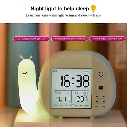 Creative Small Snail Multifunctional Smart Digital Alarm Clock 2