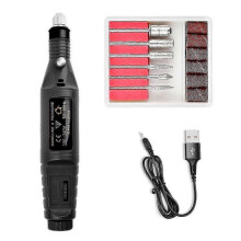 (Black) Toe Nail Grinder For Thick Toenails Set Manicure And Pedicure Professional New