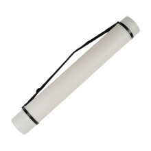 Extendable Poster Tubes Waterproof Round Storage Case Telescoping Tube for Documents and Posters, White, for Students