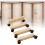 4Pcs Privacy Screen Holder Room Divider Screen Holder Movable Wheel Decor Divider Bracket 3
