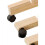 4Pcs Privacy Screen Holder Room Divider Screen Holder Movable Wheel Decor Divider Bracket 2