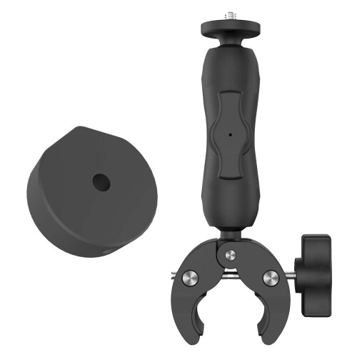 Universal Aluminum Pole Clamp Mount for Mini Satellite Antenna, Black Adapter 2