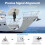 Universal Aluminum Pole Clamp Mount for Mini Satellite Antennas, Silver 9