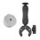 Universal Aluminum Pole Clamp Mount for Mini Satellite Antennas, Silver 3