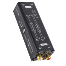 Aluminium Alloy Ground Loop Noise Isolator Plug & Play for Home Theater