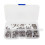 Cross border e-commerce 304 stainless steel M3 concave end screws headless hexagonal flat end set machine screws 200pcs 3
