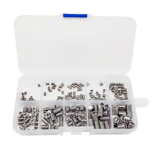 Cross border e-commerce 304 stainless steel M3 concave end screws headless hexagonal flat end set machine screws 200pcs 2