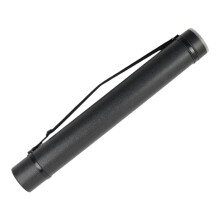 Expandable Plastic Tubes for Posters, Black Carrying Bag with Handle, 36-Inch Size, Durable Material