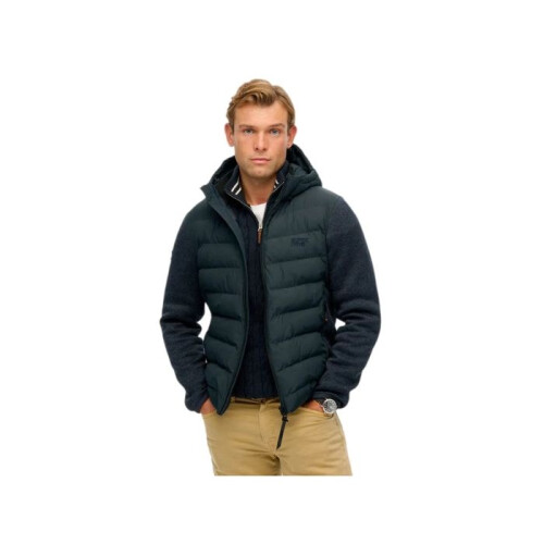 Superdry Superdry Herren Storm Knit Jacke Blau Synthetik