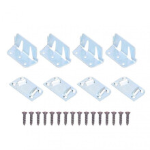 4pcs Bed Rail Brackets Portable Stainless Steel Bearing Strong Bed Replacement Parts