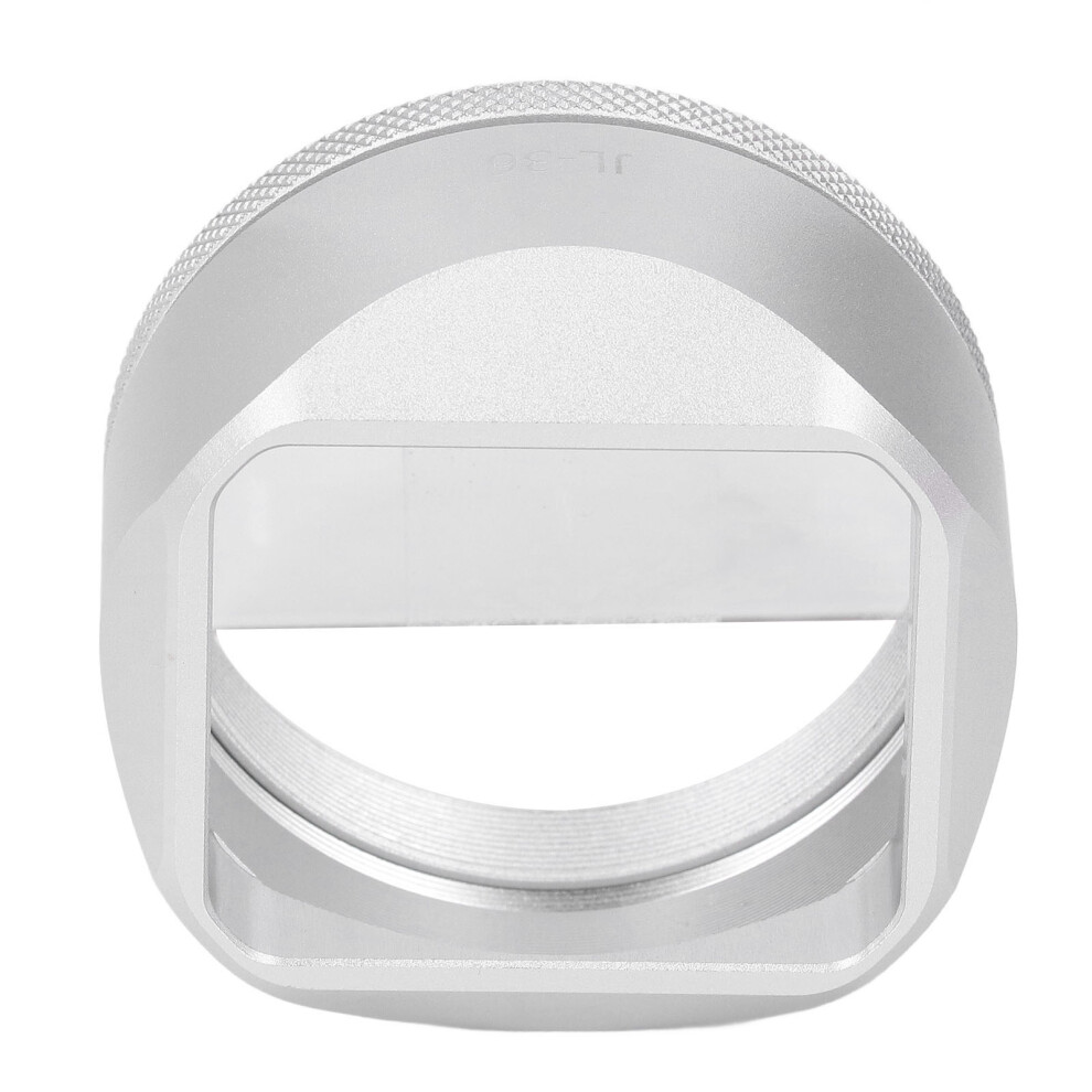 Aluminum Square Lens Hood For X100vi/X100v Camera, Silver 4991346372110