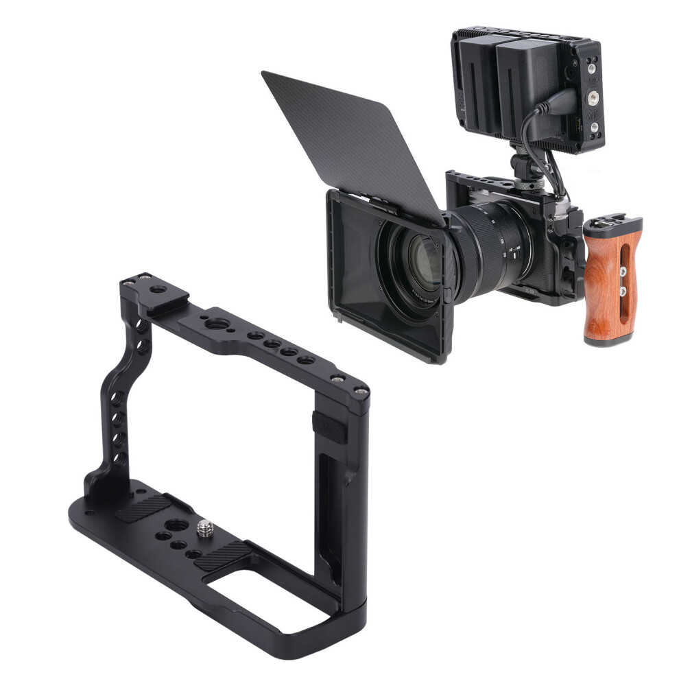 Aluminum Camera Cage For S9, 1/4In & 3/8In Threads, Cold Shoe 9351346372124