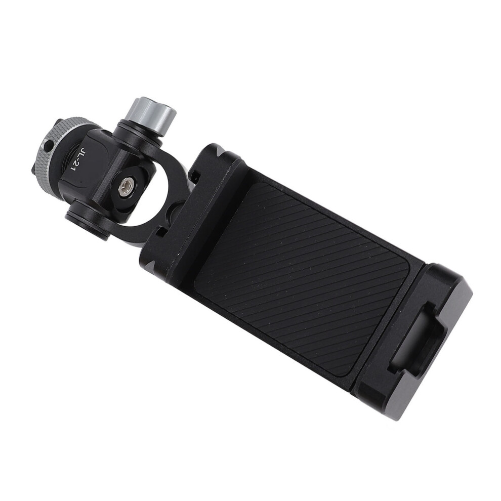 Aluminum Alloy Cell Phone Clamp Adapter With Cold Shoe Mount & 360 Rotation 9341346372163
