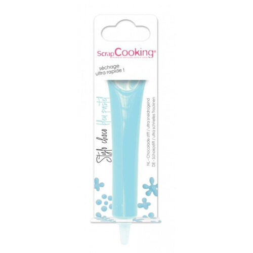Stylo sabor chocolate azul céu 25g - Scrapcooking