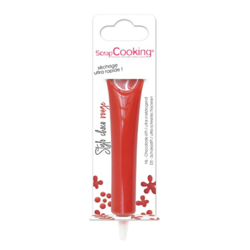 Stylo sabor chocolate vermelho 25g - Scrapcooking