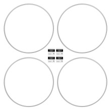 4pcs Wheel Rim Protector Curb Rash Prevention Self