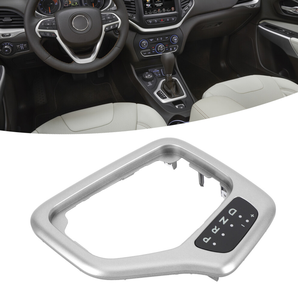 Transmission Shifter Bezel With Harness For Cherokee 2014-2018 Silver 6941346373622