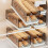 Luxurious Grey PP Egg Storage Container 32cm Rolling Dispenser 4