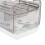 Luxurious Grey PP Egg Storage Container 32cm Rolling Dispenser 10