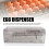 Luxurious Grey PP Egg Storage Container 32cm Rolling Dispenser 6