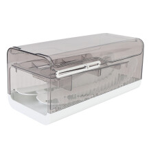 Luxurious Grey PP Egg Storage Container 32cm Rolling Dispenser