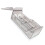 Luxurious Grey PP Egg Storage Container 32cm Rolling Dispenser 15