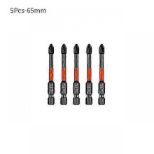 (5Pcs 03) 5/6pcs Ph2 Magnetic Cross Bit Set Phillips Impact Batch Head Anti Non-slip Waterproof Hardness Screwdriver