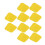 10PCS Soccer Spot Marker PP 23cm Square Flat 5