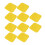 10PCS Soccer Spot Marker PP 23cm Square Flat 7