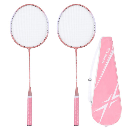 Badminton Rackets Pink Professional Separate Iron