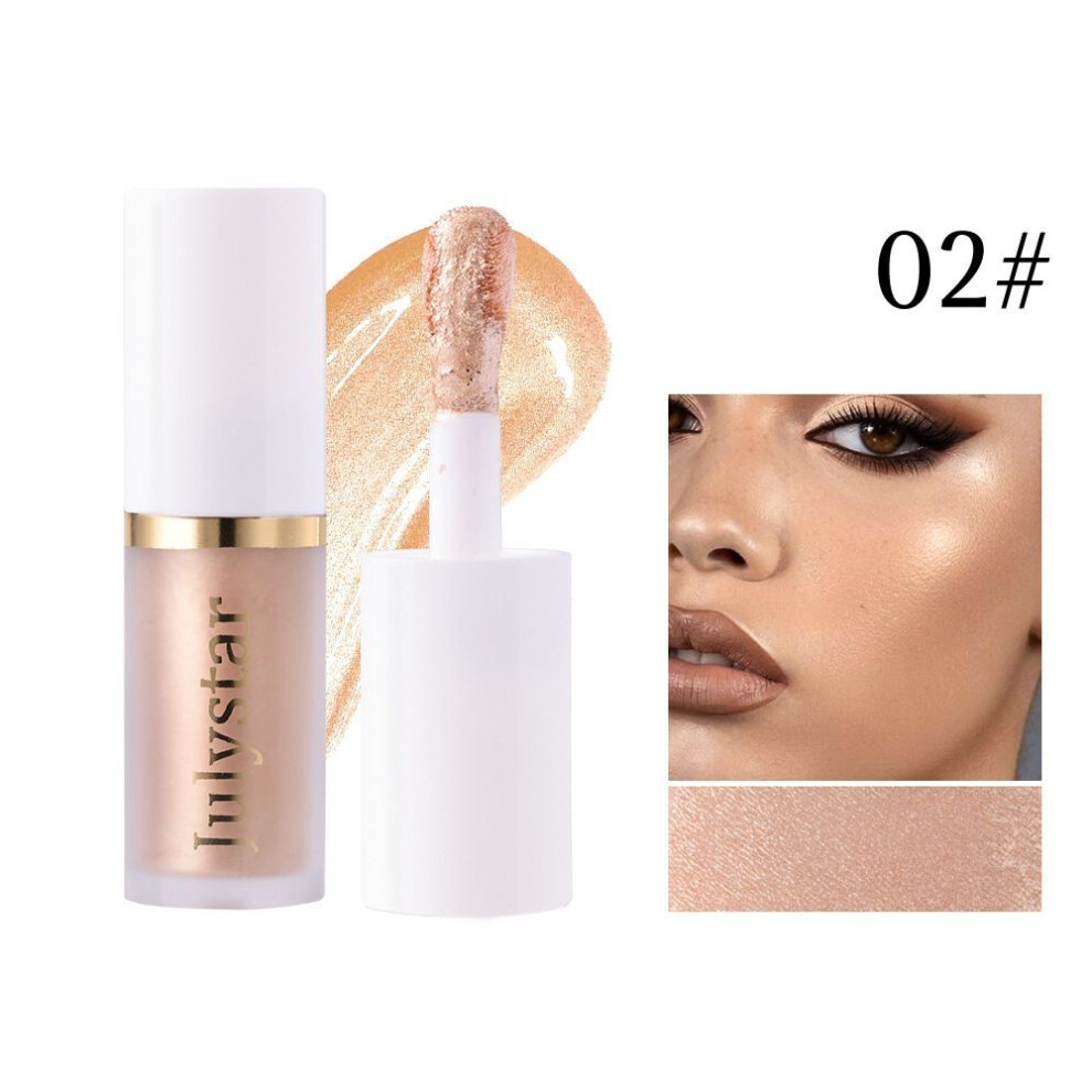 (color02) 1pc Facial Brightening Highlighter Repair Liquid Lip Pearlescent Single-image-OPC-PKBPJ22-NEW