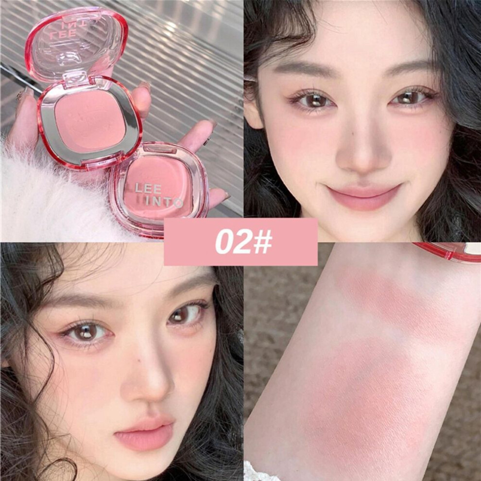 (color02) New Double Blush Does Not Fly Powder Matte Color Brightens And Looks Tender-image-OPC-PKBPJRK-NEW